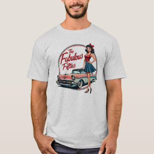 Camiseta El fabuloso gráfico de los Chicas de autos Retro d