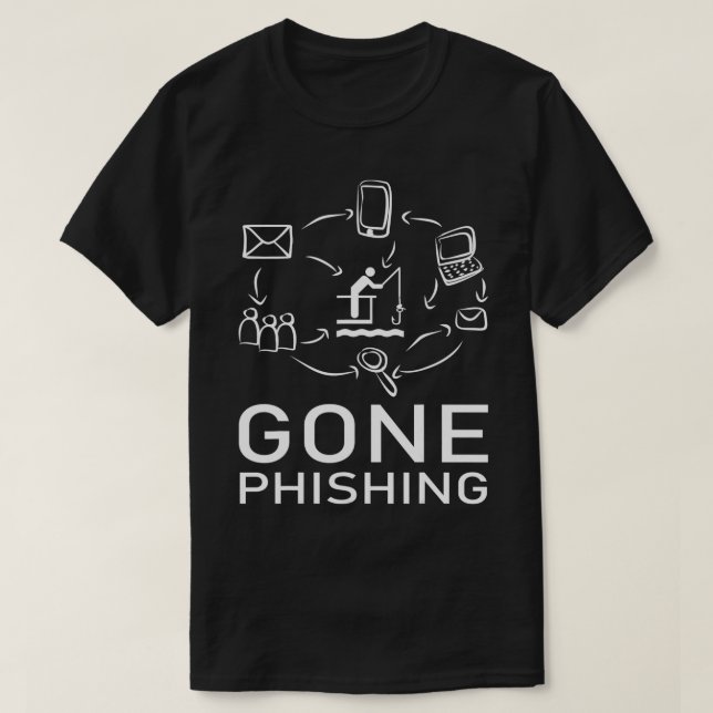 Camiseta El falso phishing gracioso hacker de cibersegurida (Diseño del anverso)