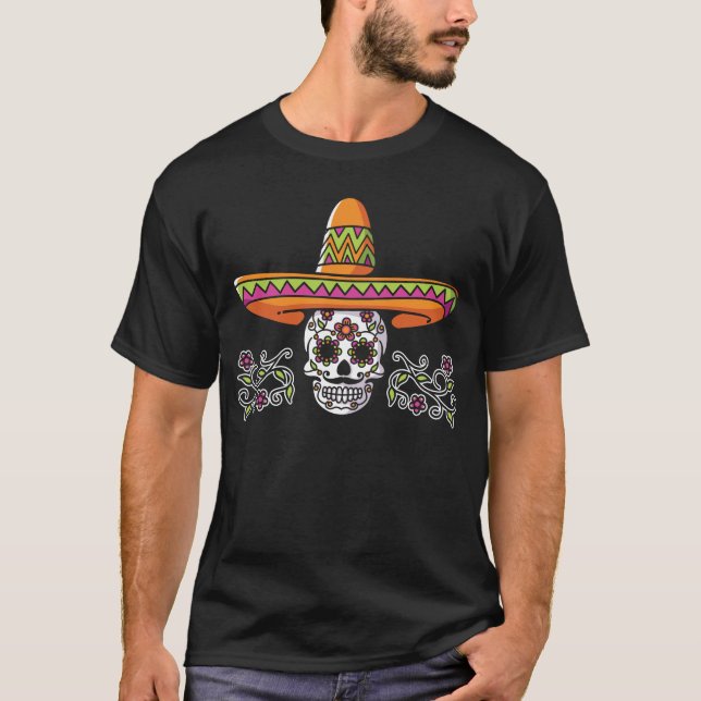 Camiseta El famoso sombrero mexicano de cinco estrellas (Anverso)