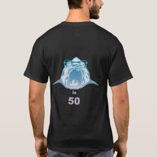 Camiseta El famoso tiburón tiene 50 años (camiseta negra)