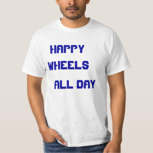 Camiseta El fan feliz de las ruedas muestra apagado