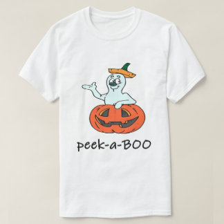 Camiseta El fantasma de Halloween, Jack O Lantern Peek A Bo