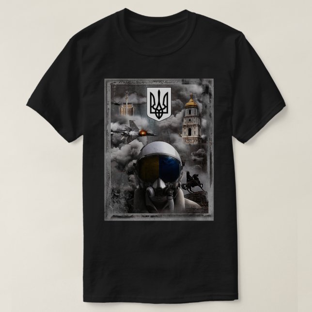 Camiseta El fantasma de Kiev (Diseño del anverso)