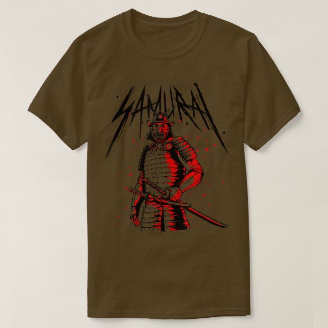 Camiseta El fantasma de la máscara Samurai guerrero Samurai (Diseño del anverso)