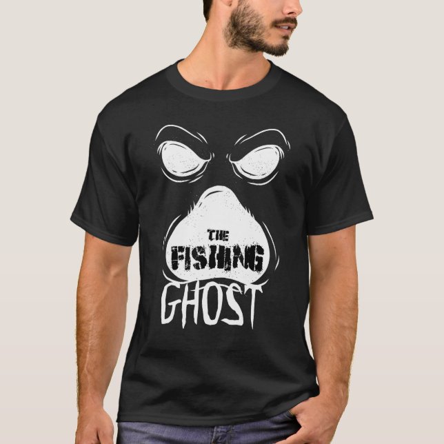 Camiseta El fantasma de la pesca asustó a la familia de par (Anverso)