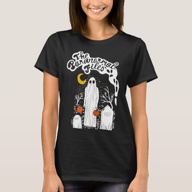 Camiseta El fantasma del cementerio de los archivos paranor (Anverso)
