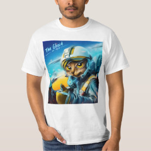 Camiseta "El Fantasma Del Gato De Kiev Ucrania Diseña Unise