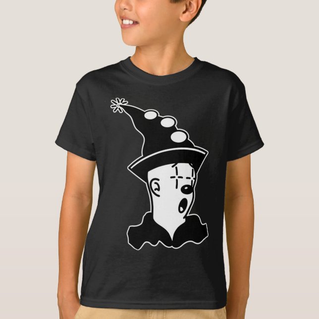 Camiseta El fantasma del payaso sorprendió (Anverso)