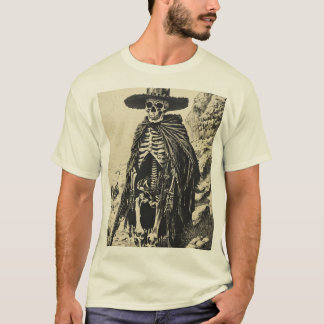 Camiseta El fantasma del pistolero: un forajido esqueleto y