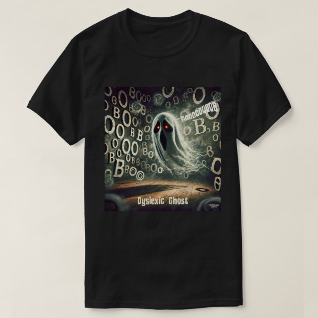Camiseta El fantasma disléxico (Diseño del anverso)