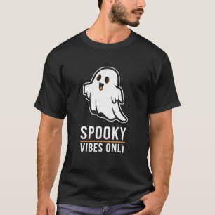 Camiseta El fantasma lindo sólo vibra Halloween