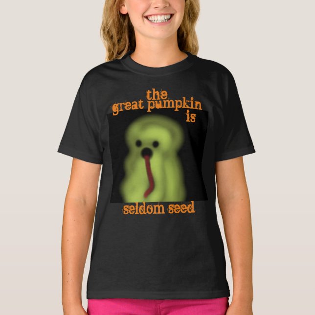 Camiseta El fantasma Marvin Gran Calabaza Rara Vez Semilla (Anverso)