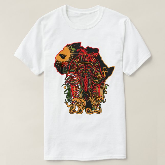 Camiseta El faraón nubio (Diseño del anverso)