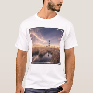 Camiseta El Faro De La Isla Bodie Al Amanecer