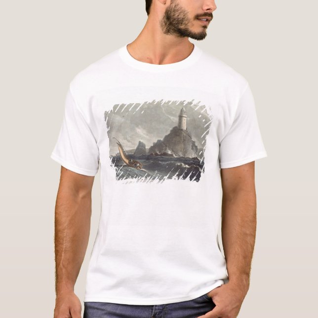 Camiseta El faro de los longships de tierras termina, (Anverso)