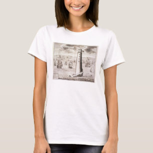 Camiseta El faro Eddystone, grabado por Hendrick Hul