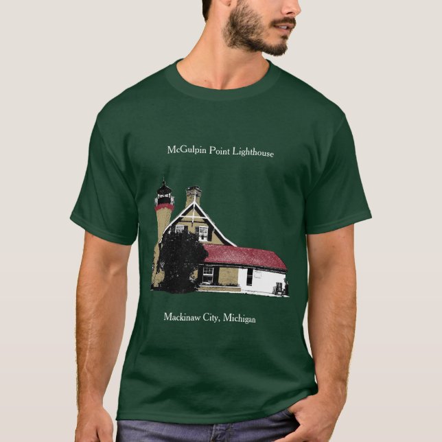 Camiseta El faro McGulpin Point está oscuro (Anverso)