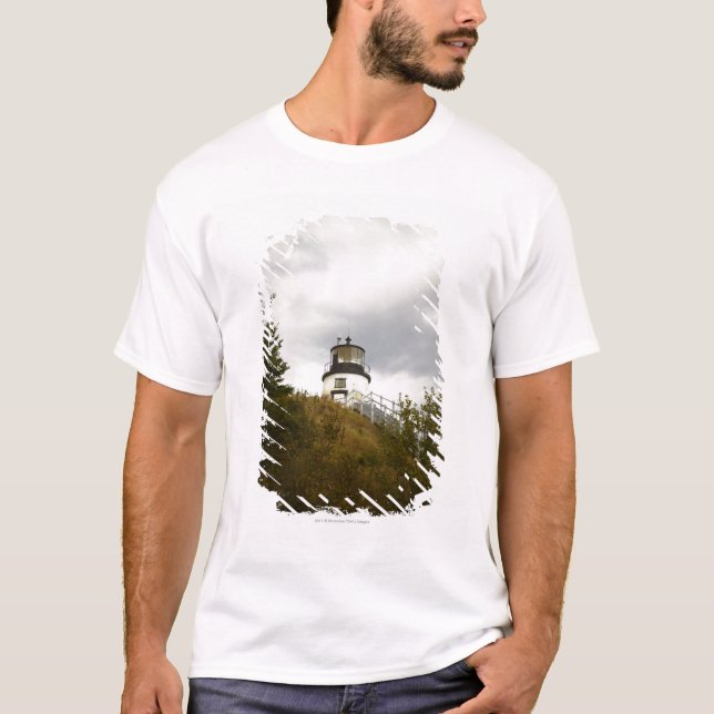 Camiseta El faro principal del búho en un día nublado (Anverso)