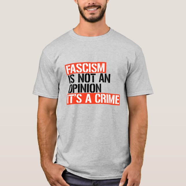 Camiseta El fascismo no es una opinión (Anverso)
