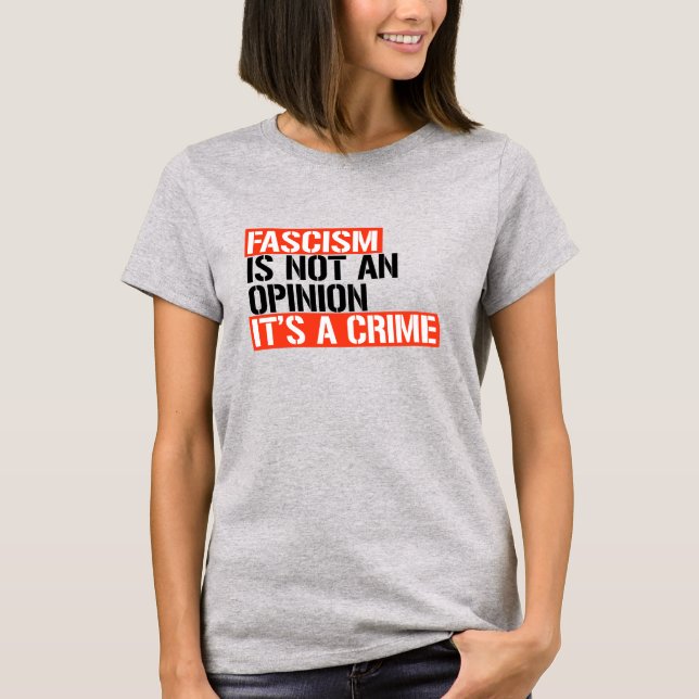 Camiseta El fascismo no es una opinión (Anverso)