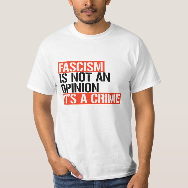 Camiseta El fascismo no es una opinión (Anverso)