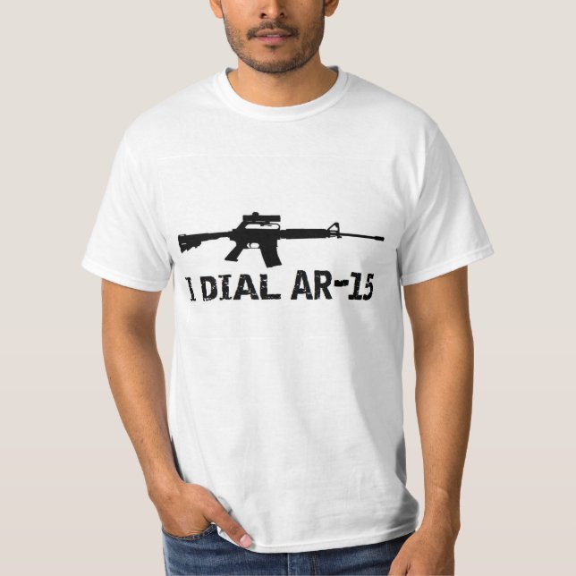 Camiseta El FAVORABLE ARMA AR-15 de la enmienda Ar15 2do (Anverso)