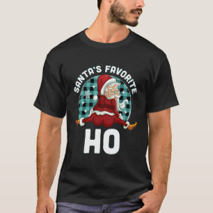 Camiseta El Favorito De Santa Lucía, Ho Naughty Santa Pajam