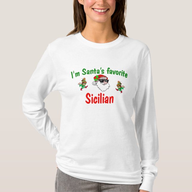 Camiseta El favorito de Santa siciliano (Anverso)
