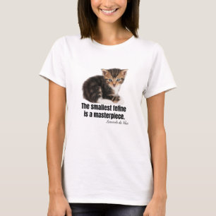 Camiseta El felino más pequeño es una obra maestra.