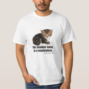 Camiseta El felino más pequeño es una obra maestra.