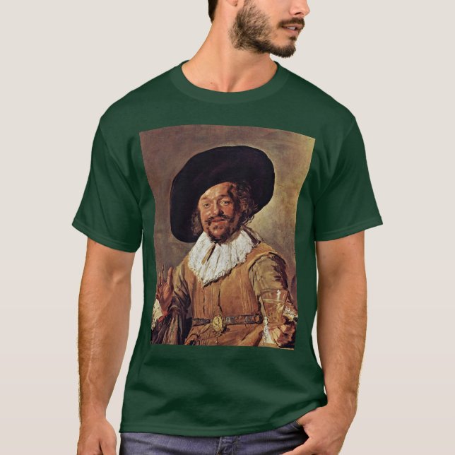 Camiseta El feliz bebedor. Por Francisco Hals (Anverso)