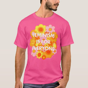 Camiseta El Feminismo Es Para Todos La Impresión Floral Gro