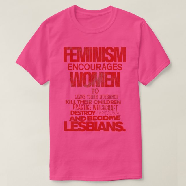 Camiseta El feminismo estimula a las mujeres (Diseño del anverso)