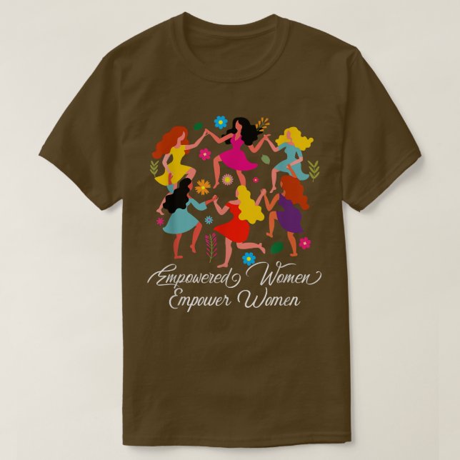 Camiseta El feminismo feminista empoderando a las mujeres v (Diseño del anverso)