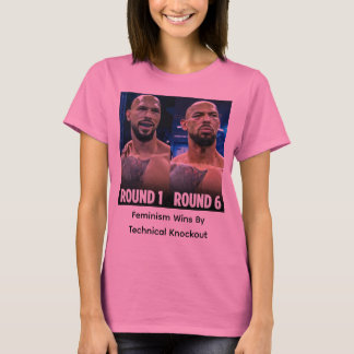 Camiseta El feminismo gana por knockout técnico