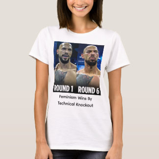 Camiseta El feminismo gana por knockout técnico