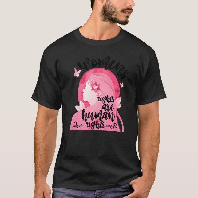 Camiseta El feminismo Los derechos de la mujer son derechos (Anverso)