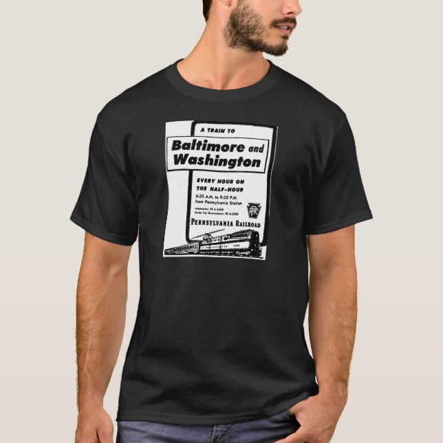 Camiseta El ferrocarril de Pennsylvania entrena cada hora a (Anverso)