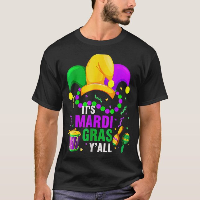 Camiseta El festival Mardi Gras Yall Mardi Gras Fiesta Jest (Anverso)