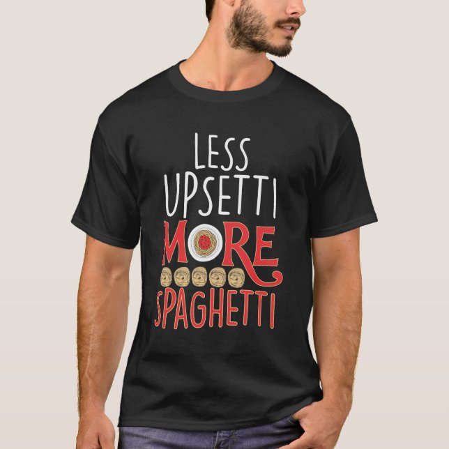 Camiseta El fideo de la pasta italiano atrae más espagueti (Anverso)