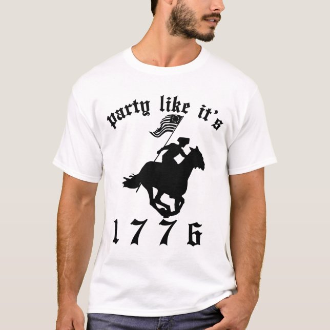 Camiseta El fiesta como él es 1776 - negro (Anverso)