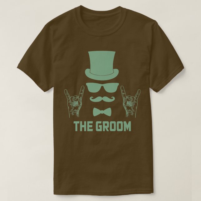 Camiseta El Fiesta de Batchelor Funny The Groom (Diseño del anverso)