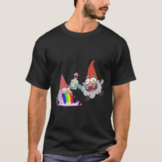 Camiseta El Fiesta de la bomba de arcoiris Gnome Gravity In