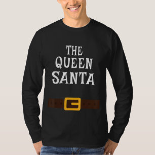 Camiseta El Fiesta de Navidades familiares Reina Santa Clau