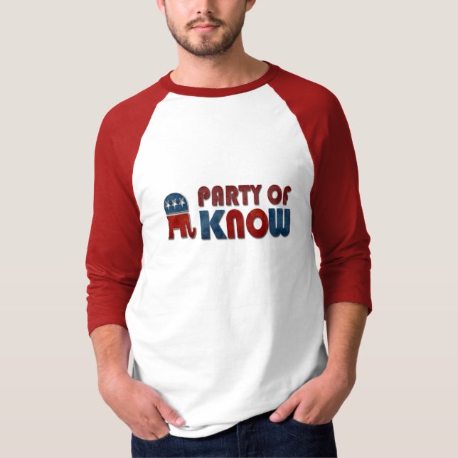 Camiseta El fiesta de sabe el GOP divertido (Anverso)