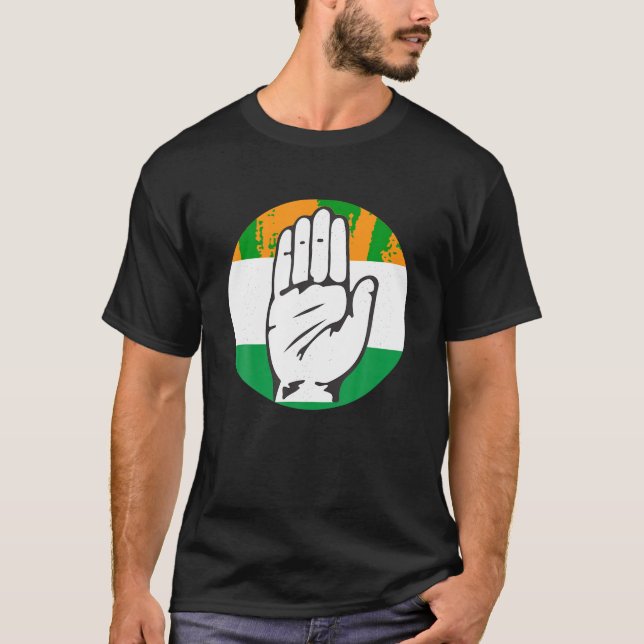 Camiseta El Fiesta del Congreso 2019 Rahul Gandhi para el P (Anverso)