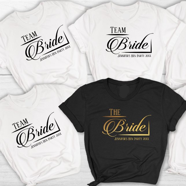 Camiseta El Fiesta del equipo de novias de Hen Año (Subido por el creador)