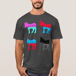 Camiseta El Fiesta demócrata de la política estadounidense 