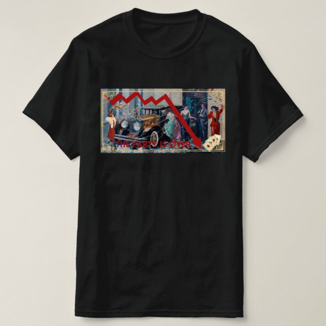 Camiseta El Fiesta ha terminado. (Diseño del anverso)