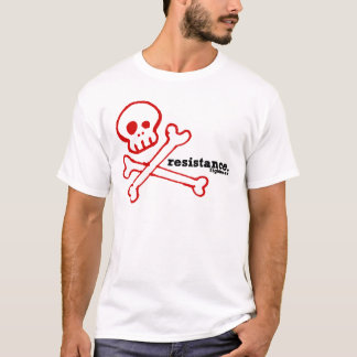 Camiseta El fightwear de la resistencia deshuesa blanco